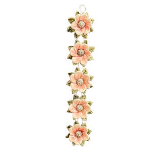 Vertical Flower Wall Hanging | Pink