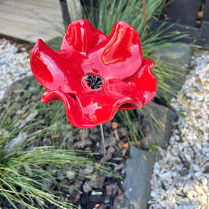 Outdoor Living: Red Poppy Garden Rod | Click & Collect Or Delivery By Arrangement