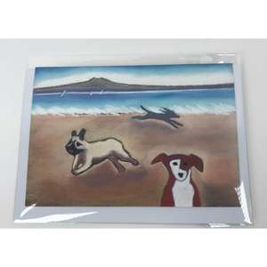 Printmakers: Rangitoto Dogs Card