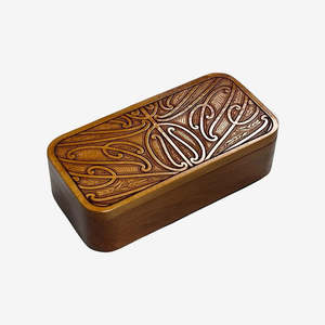 Jewellery Boxes And Accessories: Rimu Keepsake Box | Rectangular | Papa Huia - Tapawhā Iti