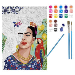 Childrens Gifts: Frida Paint By Numbers Kit Set