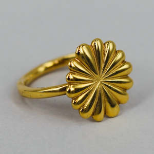 Rings: Kiku Moyo 14ct Gold Plate Ring