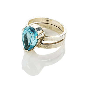 Rings: Venus Ring Blue Topaz Silver