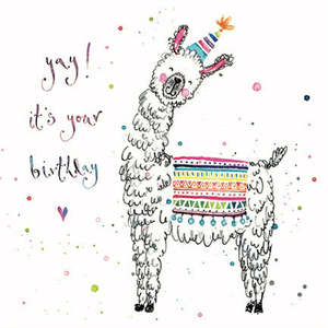 Greeting Cards And Wrapping Paper: Birthday Llama