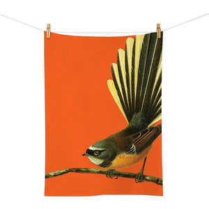 Kitchen Dining: Bright Fantail Tea Towel