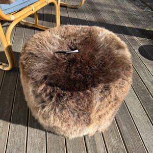 Textiles Handcrafted: Sheepskin Ottoman | 6 Luxurious Colours
