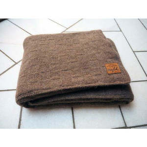 Textiles Handcrafted: Wool & Possum Basket Weave Blanket
