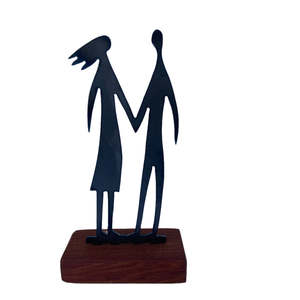 Aluminium Or Steel Sculptures: Couple on Beach | Small