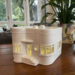 Tealight And Candle Holders: NZ Art Deco Porcelain Tealight Holder