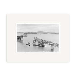 Historical Photographic Prints: Auckland Harbour Bridge To Rangitoto 1958
