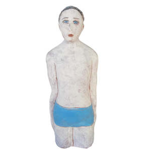 Outdoor Sculptures: Swimmer in Blue Trunks