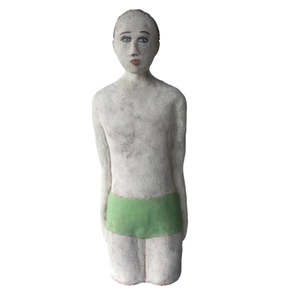 Outdoor Sculptures: Swimmer in Green Trunks