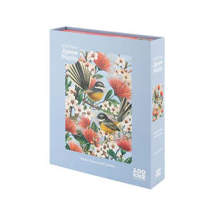 Jigsaws Toys Games: Native Flowers and Chatty Fantails Jigsaw Puzzle