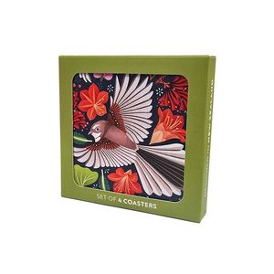 Cloths Mats: Coasters | Chirpy Fantails | Box Set Of 4