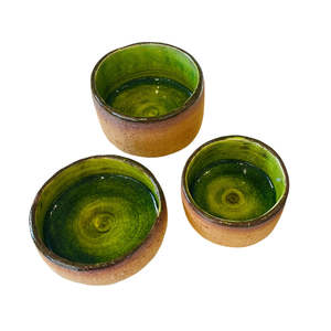 Serveware: Ceramic Dishes | Acid Green Glaze