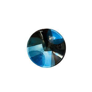 Serveware: Small Shallow Bowl | Blue & Black Splash