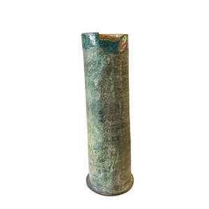 Vases: Ceramic Flower Tower Vase | Bluey Green