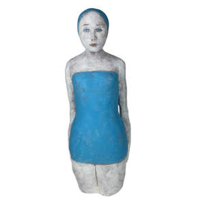 Diana Poor: Swimmer In Strapless Swimsuit