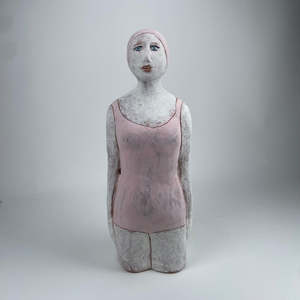 Diana Poor: Female Swimmer in Pale Pink