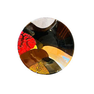 Brian Gartside: Wall Hung Bowl | Red Textured