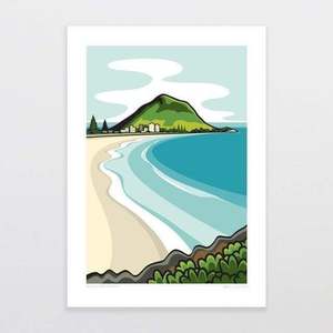 Mount Maunganui Art Print