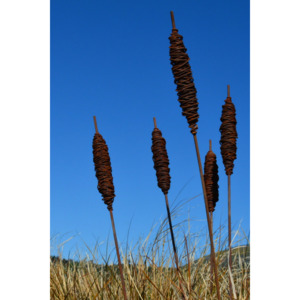 Grounded Art: Rusted Garden Stakes