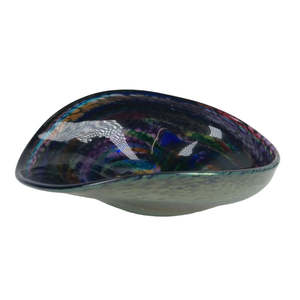 Hokitika Glass Studio: Glass Paua Shell