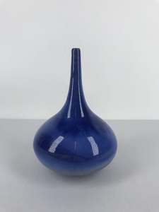 Peter Collis: Small Blue Glazed Gourd