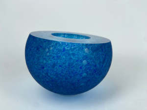Rebecca Heap: Colourful Blue Kina Geode