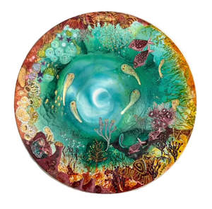 Sally Fagence: Crescent Moon | Rock Pool Painting