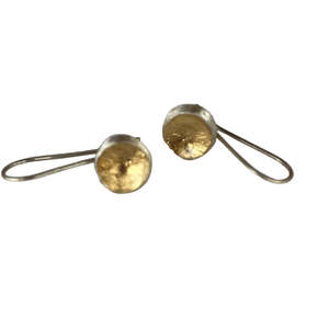 Tanya Bogdanova: Silver & Gold Leaf Rockpool Earrings