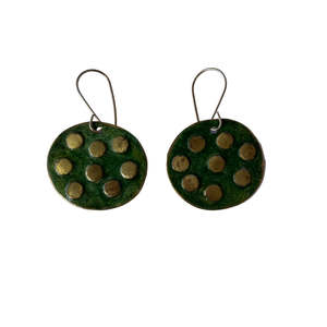 Dot Disc Earrings