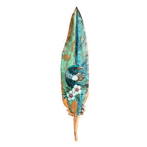 Justine Hawksworth: Copper Feather | Tūī Looking Back