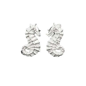 Jewellery: Seahorse Stud Earrings | Sterling Silver