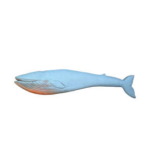 Outdoor Living: Terracotta Blue Whale Wall Art