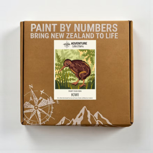 New: Kiwi Paint By Numbers Kit Set | 20x20cm