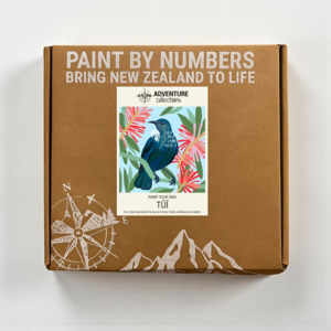 Tūī Paint By Numbers Kit Set | 20x20cm by Adventure Collections