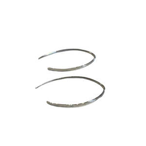 Jewellery: Silver Wishbone Earrings