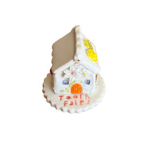 Ceramic Tooth Fairy House | Yellow Flower