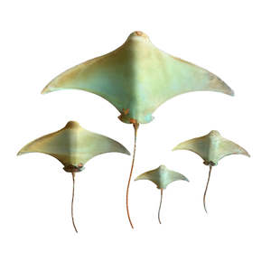 Copper Stingrays | Set Of 4 | Oceania