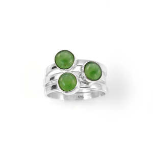 Nick Von K: Pounamu 3 Muses Ring | Sterling Silver