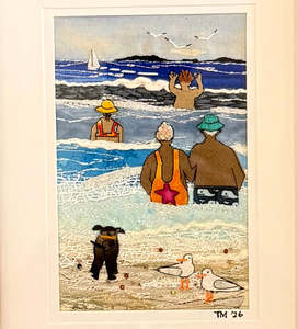 New: Little Wimsies Textile Art | The Two Of Us Swimming