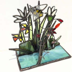 Glass Or Resin Sculptures: Daffodils | 3D Glass Sculpture