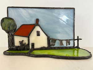 Glass Or Resin Sculptures: R.D.2 Cottage | Free Standing Glass Sculpture