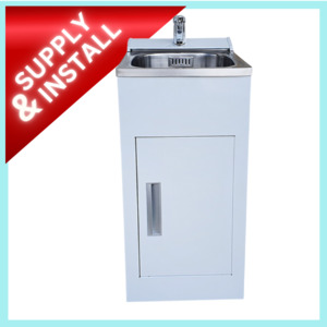 Products: Raymor Slim Laundry Tub – Fully Installed