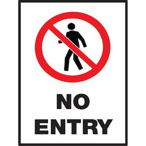 NO ENTRY - Portrait