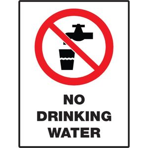 NO DRINKING WATER - Portrait