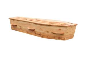 Solid Wood Caskets: Dorset Raised Solid Wood Casket