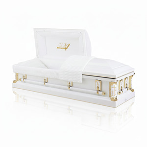 Metal Caskets: Batesville Gold Cross - 18 gauge steel