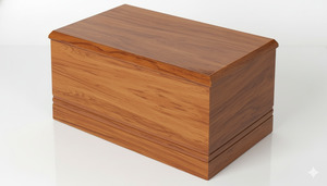 Wood Grained Urns: Wood Grained Double